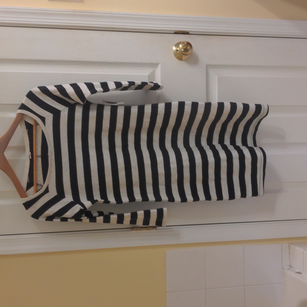 Old Navy blue and white striped dress